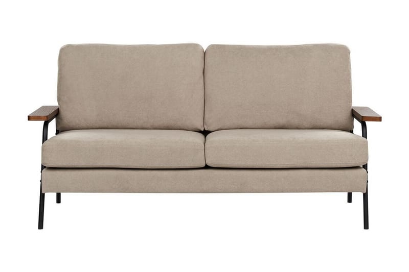 Faris Sofa 3-personers - Beige/Mørkt træ/Sort - Møbler - Sofaer - 3 personers sofa