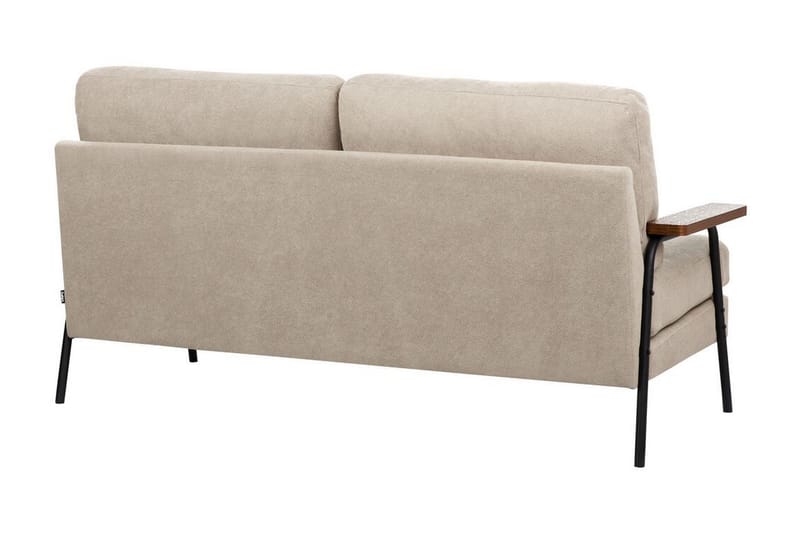 Faris Sofa 3-personers - Beige/Mørkt træ/Sort - Møbler - Sofaer - 3 personers sofa