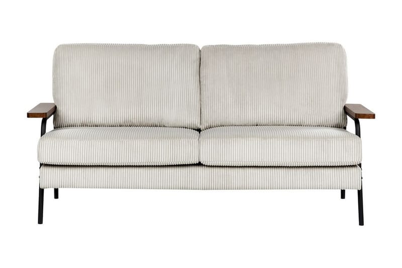 Faris Sofa 3-personers - Grå/Mørkt træ/Sort - Møbler - Sofaer - 3 personers sofa