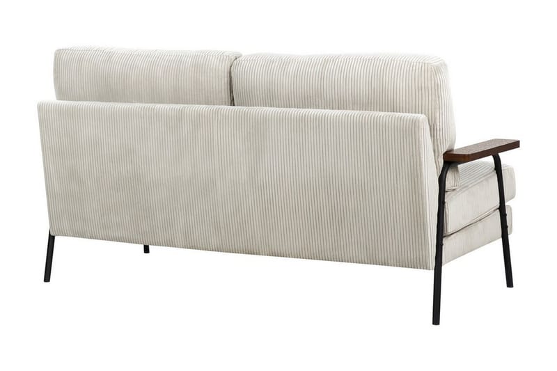 Faris Sofa 3-personers - Grå/Mørkt træ/Sort - Møbler - Sofaer - 3 personers sofa