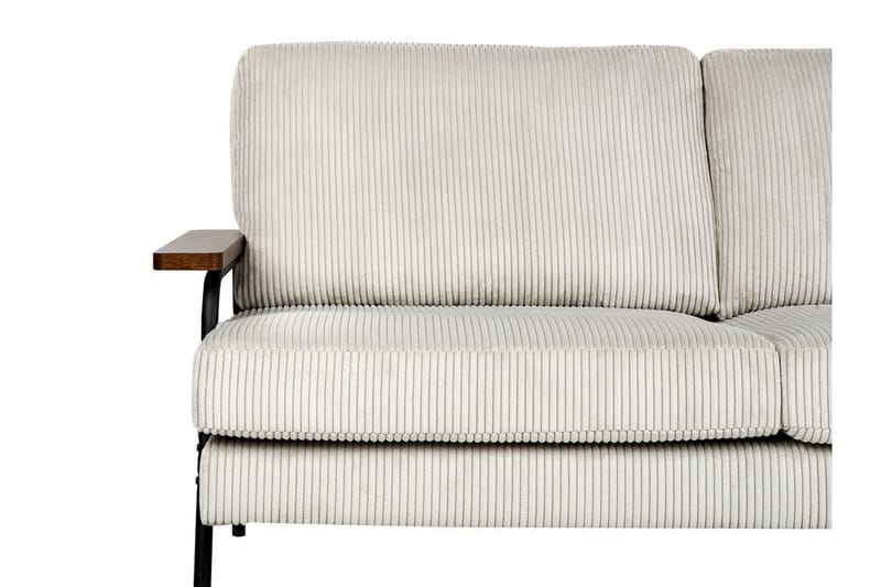 Faris Sofa 3-personers - Grå/Mørkt træ/Sort - Møbler - Sofaer - 3 personers sofa