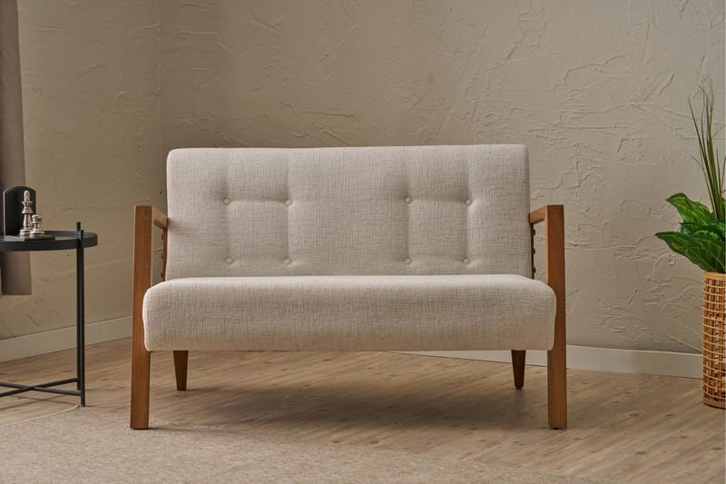 Finegard 2-personers Sofa - Creme - Møbler - Sofaer - 2 personers sofa