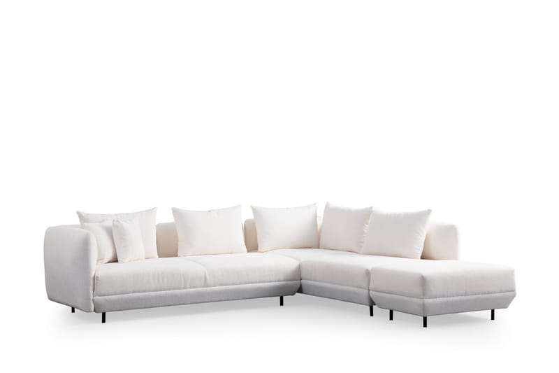 Floransa 4-personers Sofa med Chaiselong - Hvid - Møbler - Sofaer - Sofa med chaiselong