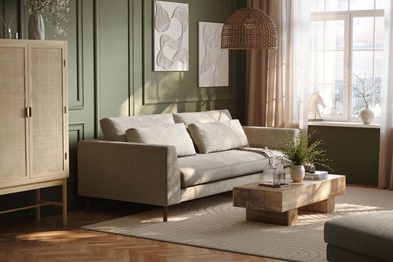 Florenz 4-personers Sofa - Grå/Beige - Møbler - Sofaer - 4 personers sofa