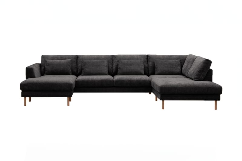 Florenz 4-personers U-Sofa med Divan Venstre - Grå - Møbler - Sofaer - U Sofa