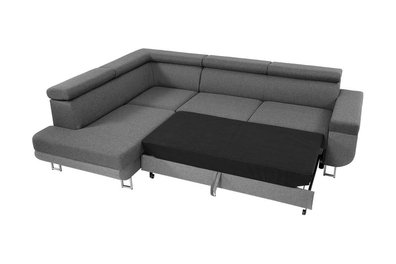 Fonti Sofa med Sjeselong 3-seter - Brun - Møbler - Sofaer - Sofa med chaiselong