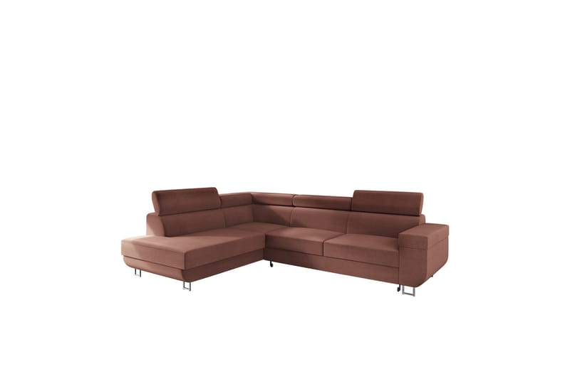 Fonti Sofa med Sjeselong 3-seter - Brun - Møbler - Sofaer - Sofa med chaiselong