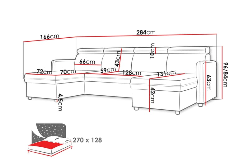 Fredrik Sofa Dobbeltdivan 4-personers - Lys grå - Møbler - Sofaer - U Sofa