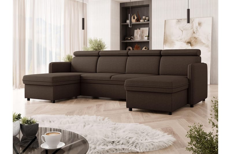 Fredrik Sofa Dobbeltdivan 4-personers - Brun - Møbler - Sofaer - U Sofa