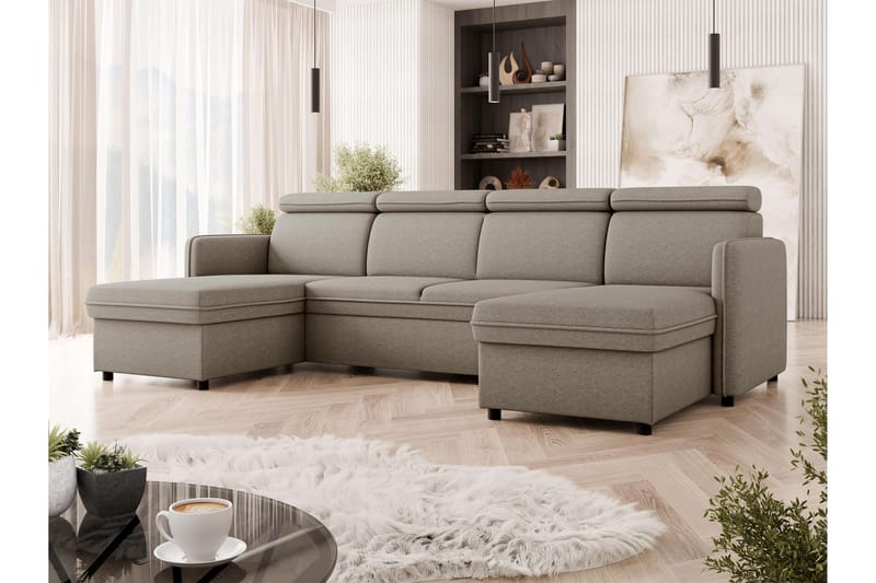 Fredrik Sofa Dobbeltdivan 4-personers - Beige - Møbler - Sofaer - U Sofa