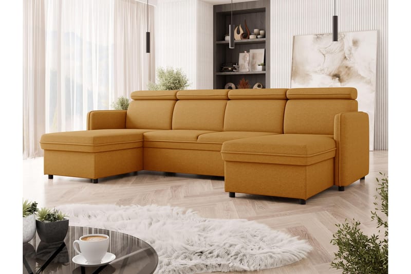 Fredrik Sofa Dobbeltdivan 4-personers - Gul - Møbler - Sofaer - U Sofa