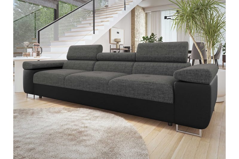 Gabina Sofa 3-personers - Sort/Grå - Møbler - Sofaer - 3 personers sofa