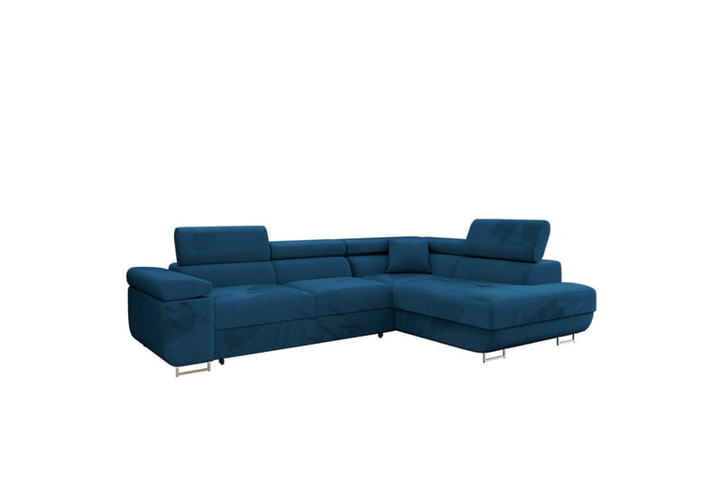 Gabina Sofa med Chaiselong 3-personers - Blå - Møbler - Sofaer - Sofa med chaiselong