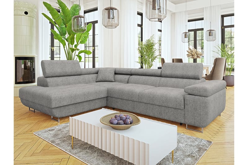 Gabina Sofa med Chaiselong 3-personers - Grå - Møbler - Sofaer - Sofa med chaiselong