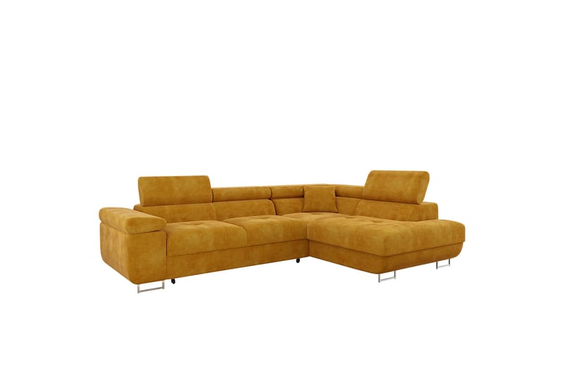 Gabina Sofa med Chaiselong 3-personers - Gul - Møbler - Sofaer - Sofa med chaiselong