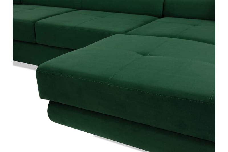 Gabina Sofa med Chaiselong og Divan 4-personers - Sort/Grå - Møbler - Sofaer - U Sofa