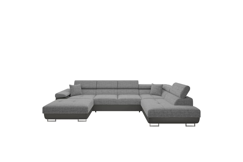 Gabina Sofa med Chaiselong og Divan 4-personers - Beige/Grå - Møbler - Sofaer - U Sofa