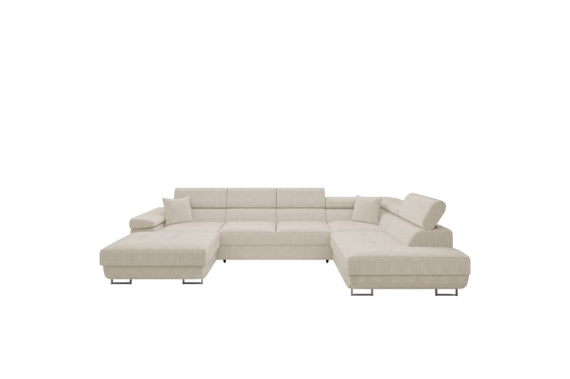 Gabina Sofa med Chaiselong og Divan 4-personers - Beige - Møbler - Sofaer - U Sofa