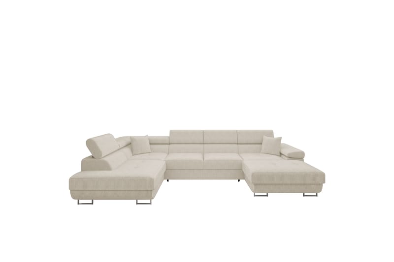 Gabina Sofa med Chaiselong og Divan 4-personers - Beige - Møbler - Sofaer - U Sofa