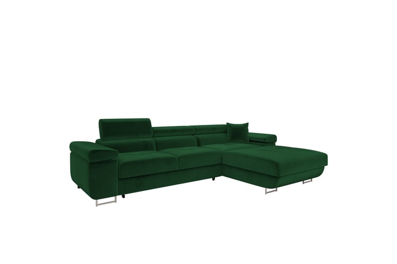 Gabina Sofa med Divan 3-personers - Grøn - Møbler - Sofaer - Sofa med chaiselong