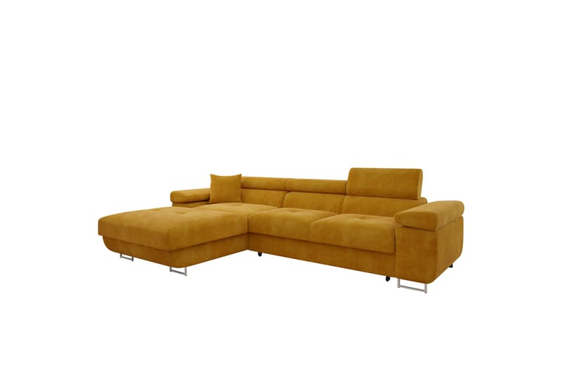 Gabina Sofa med Divan 3-personers - Gul - Møbler - Sofaer - Sofa med chaiselong