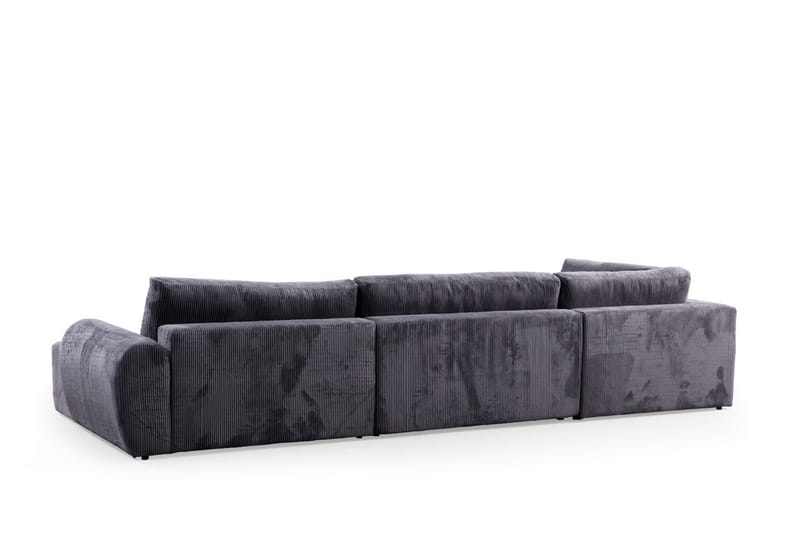 Gaudir 4-personers Sofa med Chaiselong - Antracit - Møbler - Sofaer - Sofa med chaiselong