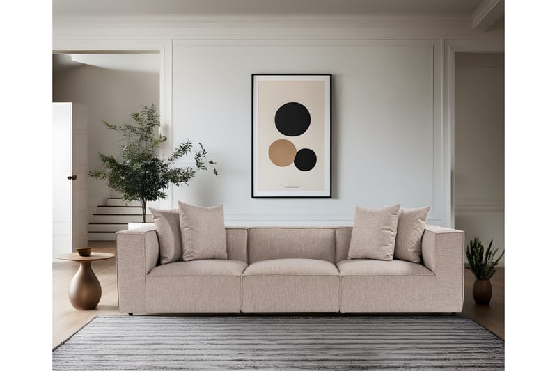 Gregor Sofa 3-personers - Sand beige - Møbler - Sofaer - 3 personers sofa