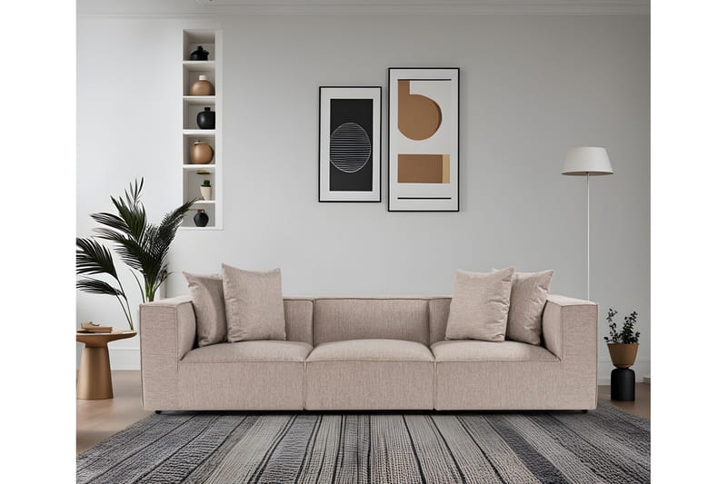 Gregor Sofa 3-personers - Sand beige - Møbler - Sofaer - 3 personers sofa