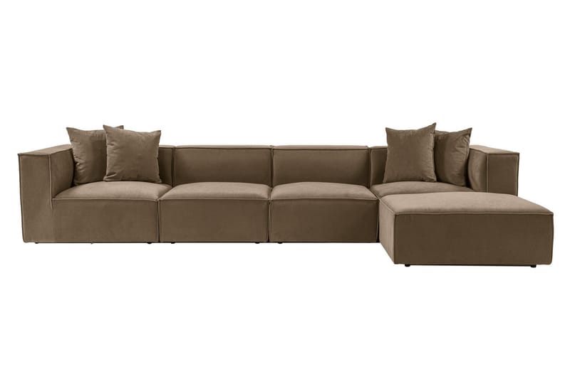 Gregor Sofa med Chaiselong 4-personers - Brun - Møbler - Sofaer - Sofa med chaiselong