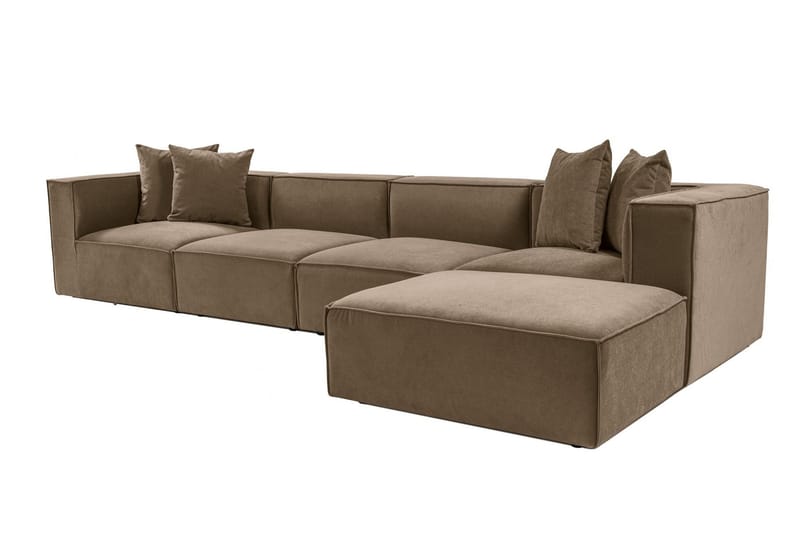 Gregor Sofa med Chaiselong 4-personers - Brun - Møbler - Sofaer - Sofa med chaiselong