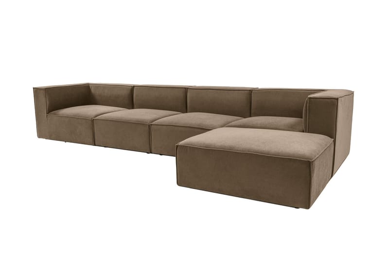 Gregor Sofa med Chaiselong 4-personers - Brun - Møbler - Sofaer - Sofa med chaiselong