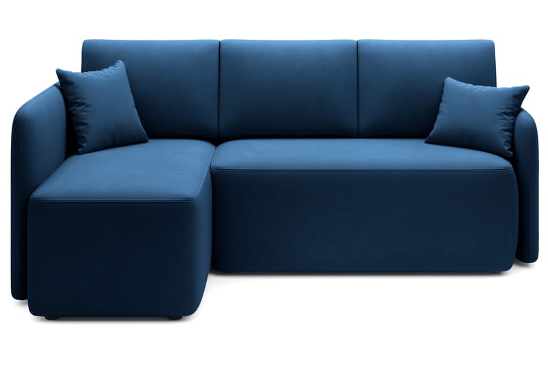 Hadson 3-personers Sofa med Chaiselong - Blå - Møbler - Sofaer - Sofa med chaiselong