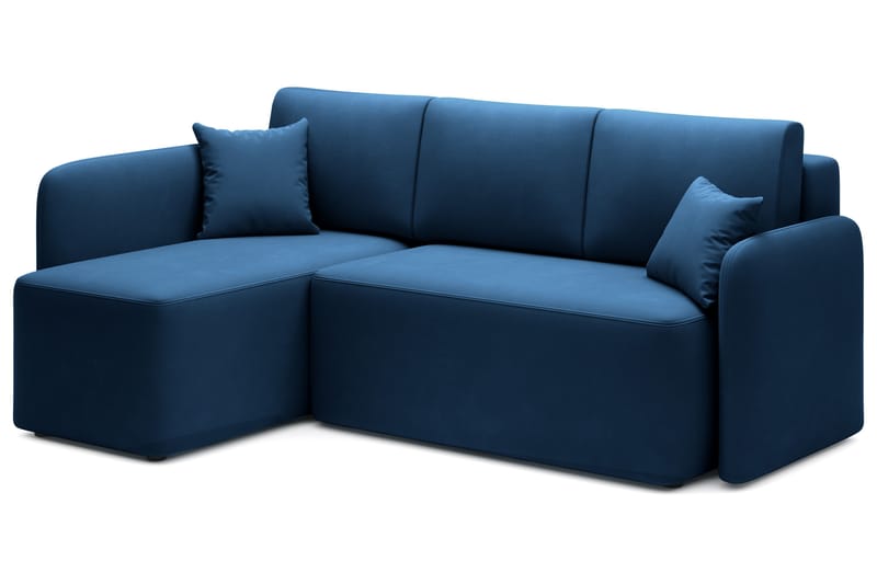 Hadson 3-personers Sofa med Chaiselong - Blå - Møbler - Sofaer - Sofa med chaiselong