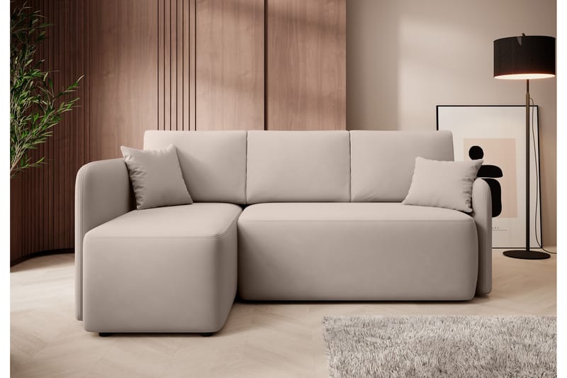 Hadson 3-personers Sofa med Divan - Beige - Møbler - Sofaer - Sofa med chaiselong