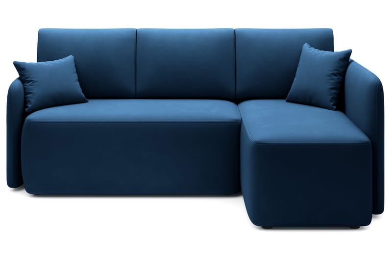 Hadson 3-personers Sofa med Divan - Blå - Møbler - Sofaer - Sofa med chaiselong