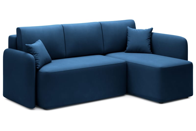 Hadson 3-personers Sofa med Divan - Blå - Møbler - Sofaer - Sofa med chaiselong