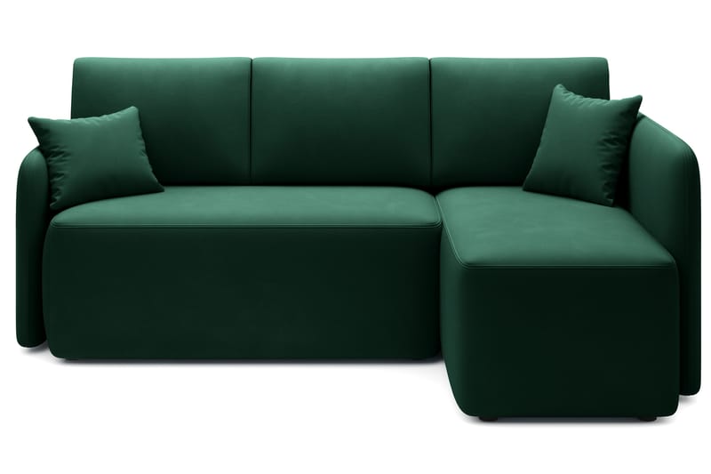 Hadson 3-personers Sofa med Divan - Grøn - Møbler - Sofaer - Sofa med chaiselong