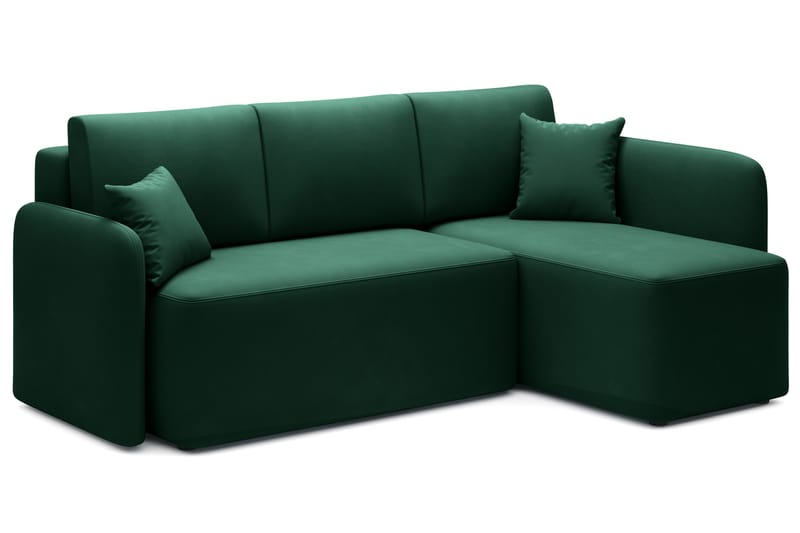 Hadson 3-personers Sofa med Divan - Grøn - Møbler - Sofaer - Sofa med chaiselong