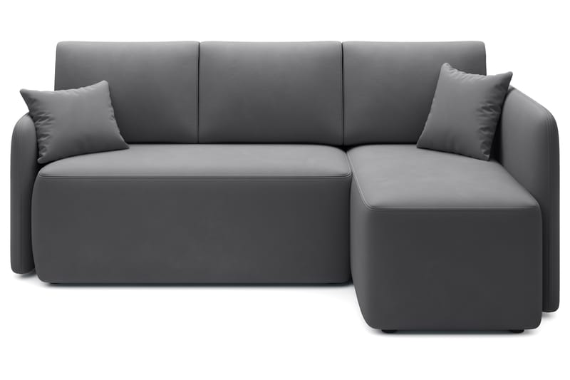 Hadson 3-personers Sofa med Chaiselong - Mørk grå - Møbler - Sofaer - Sofa med chaiselong