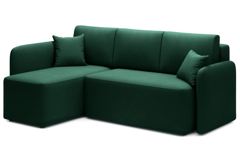 Hadson 3-personers Sofa med Chaiselong - Grøn - Møbler - Sofaer - Sofa med chaiselong