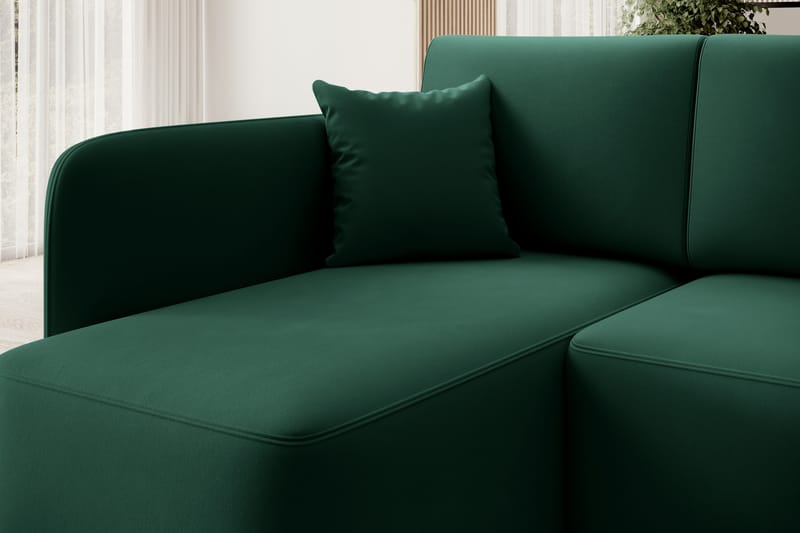 Hadson 3-personers Sofa med Chaiselong - Grøn - Møbler - Sofaer - Sofa med chaiselong