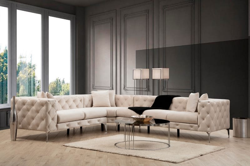 Beachport Hjørnesofa 6-sæders - Beige - Møbler - Sofaer - Hjørnesofa