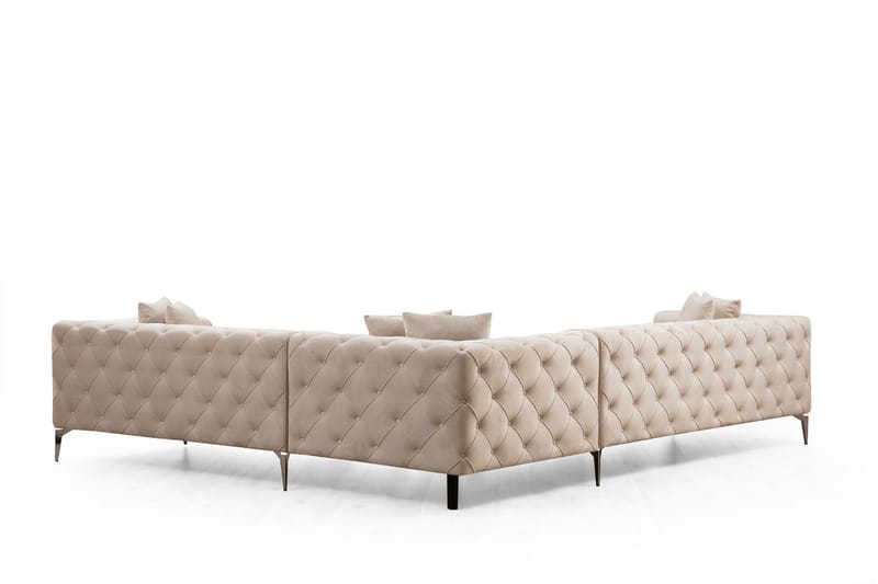 Beachport Stor Hjørnesofa 6-personers L-formet - Beige - Møbler - Sofaer - Hjørnesofa