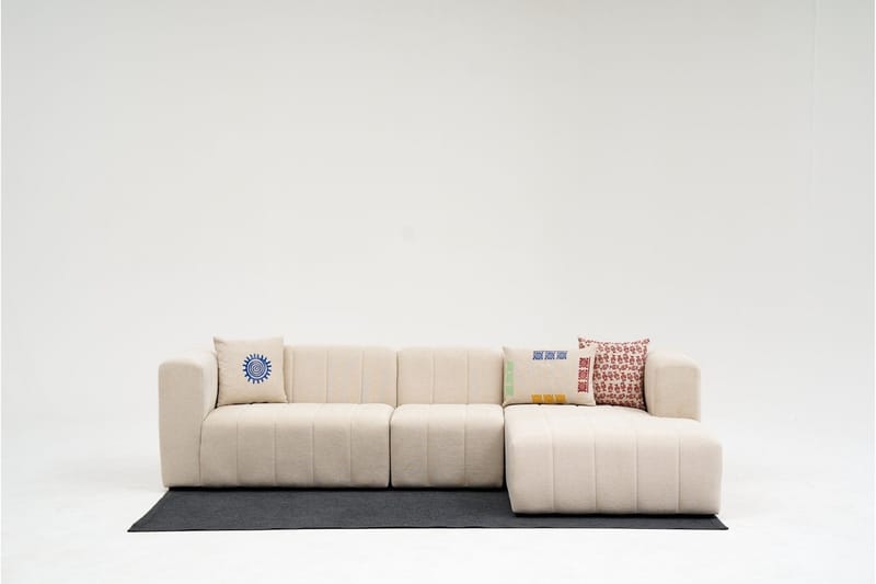 Beyza Hjørnesofa 4-pers - Cream - Møbler - Sofaer - Hjørnesofa