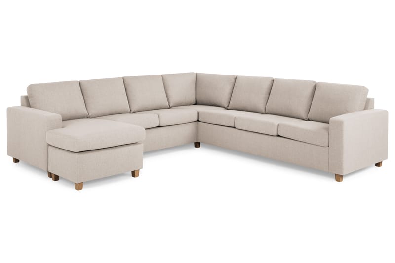 Crazy Hjørnesofa med Chaiselong Stor Venstre - Beige - Møbler - Sofaer - Hjørnesofa - Hjørnesofa med chaiselong