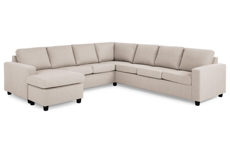 Crazy Hjørnesofa med Chaiselong Stor Venstre - Beige - Møbler - Sofaer - Hjørnesofa - Hjørnesofa med chaiselong