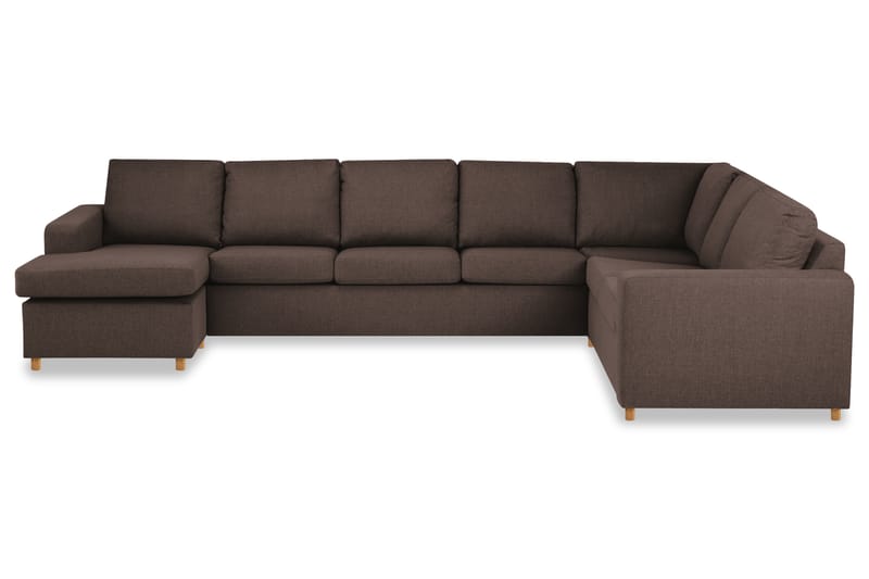 Crazy Hjørnesofa XL med Chaiselong Venstre - Brun - Møbler - Sofaer - Hjørnesofa - Hjørnesofa med chaiselong