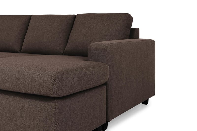 Crazy Hjørnesofa XXL med Chaiselong Højre - Brun - Møbler - Sofaer - Hjørnesofa - Hjørnesofa med chaiselong