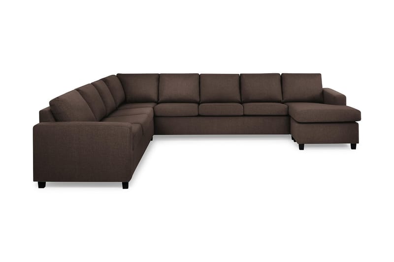 Crazy Hjørnesofa XXL med Chaiselong Højre - Brun - Møbler - Sofaer - Hjørnesofa - Hjørnesofa med chaiselong