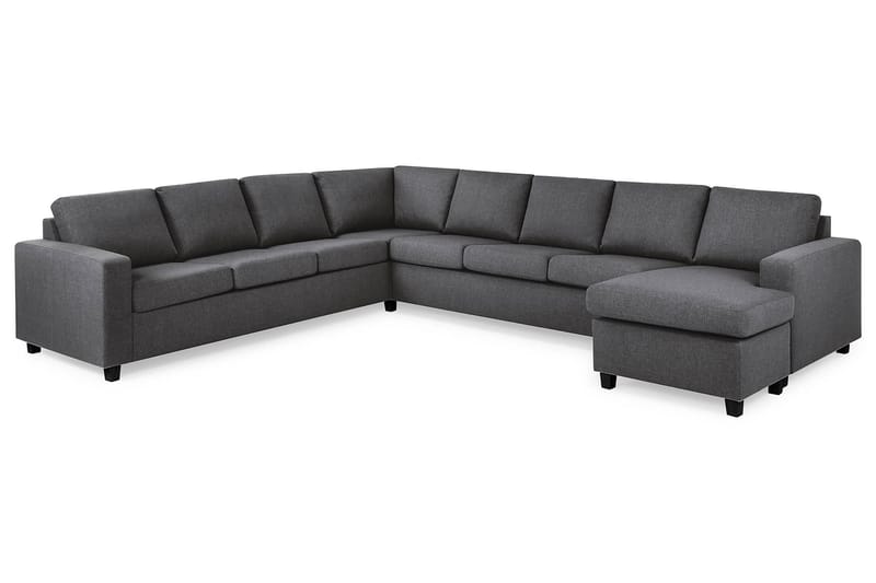 Crazy Hjørnesofa XXL med Chaiselong Højre - Mørkegrå - Møbler - Sofaer - Hjørnesofa - Hjørnesofa med chaiselong